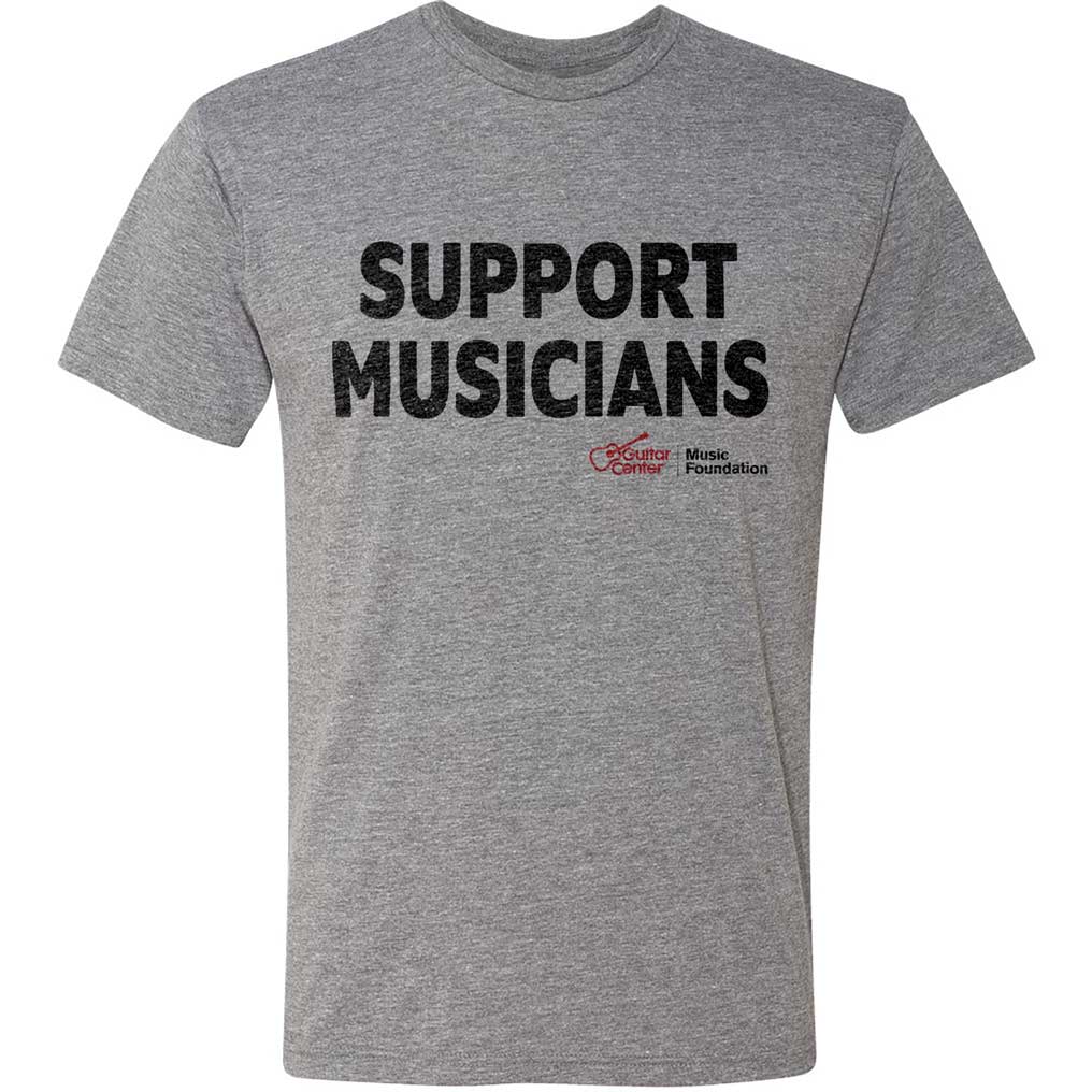 Support Musicians GCMF Unisex Grey T Shirt