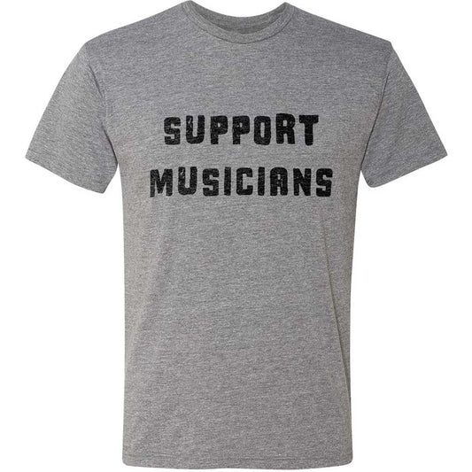 Support Musicians Unisex Grey T Shirt