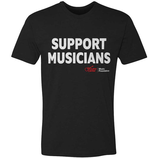 Support Musicians GCMF Unisex Black T Shirt