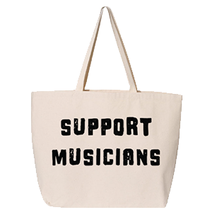 Support Musicians Natural Tote Bag